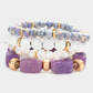 Purple Energy Bracelet Set