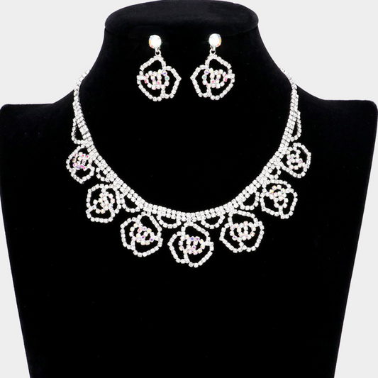 Rose Queen Necklace Choker Set