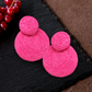 Pink Platter Earrings