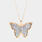 Social Butterfly Necklace - KM Dazzli