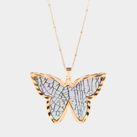 Social Butterfly Necklace - KM Dazzli