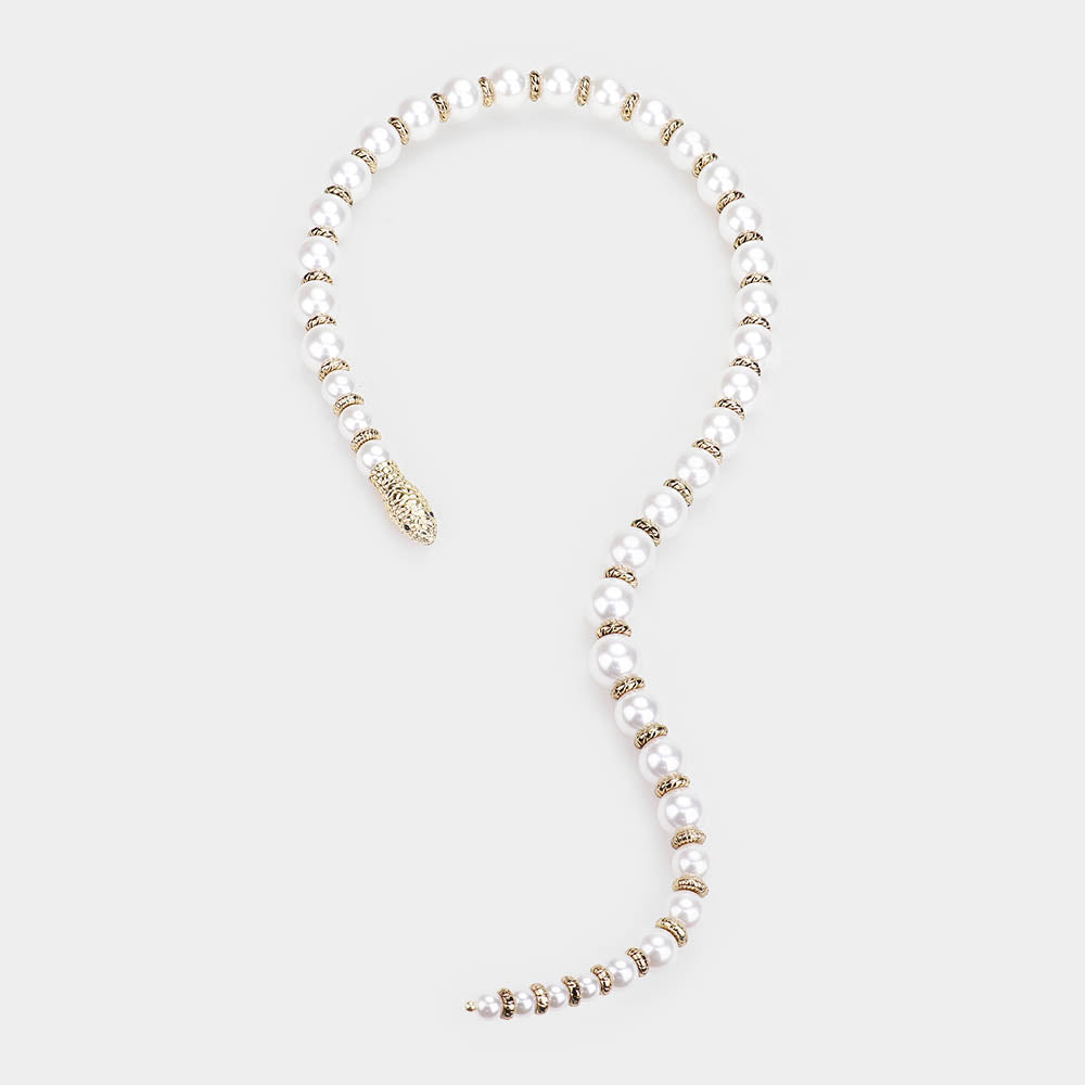 Pearl Serpent Necklace Set